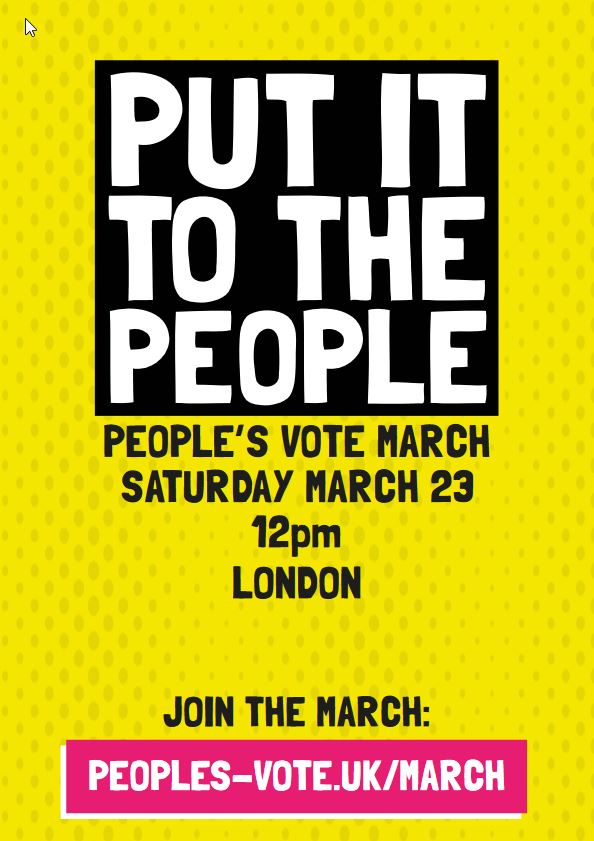People's Vote March poster